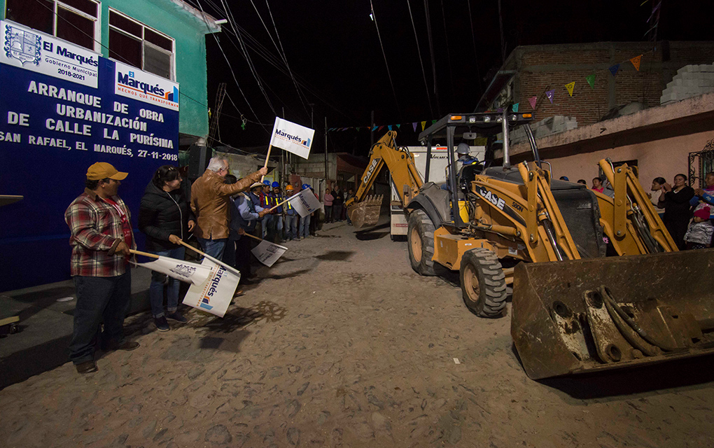 Arrancan obras de urbanización en la comunidad de San Rafael