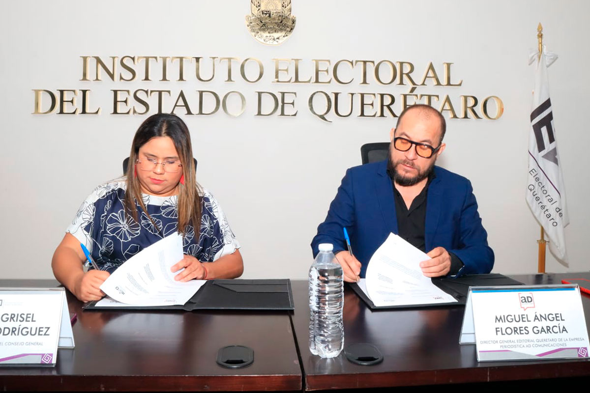 AD Comunicaciones y el IEEQ firman convenio a favor de la democracia