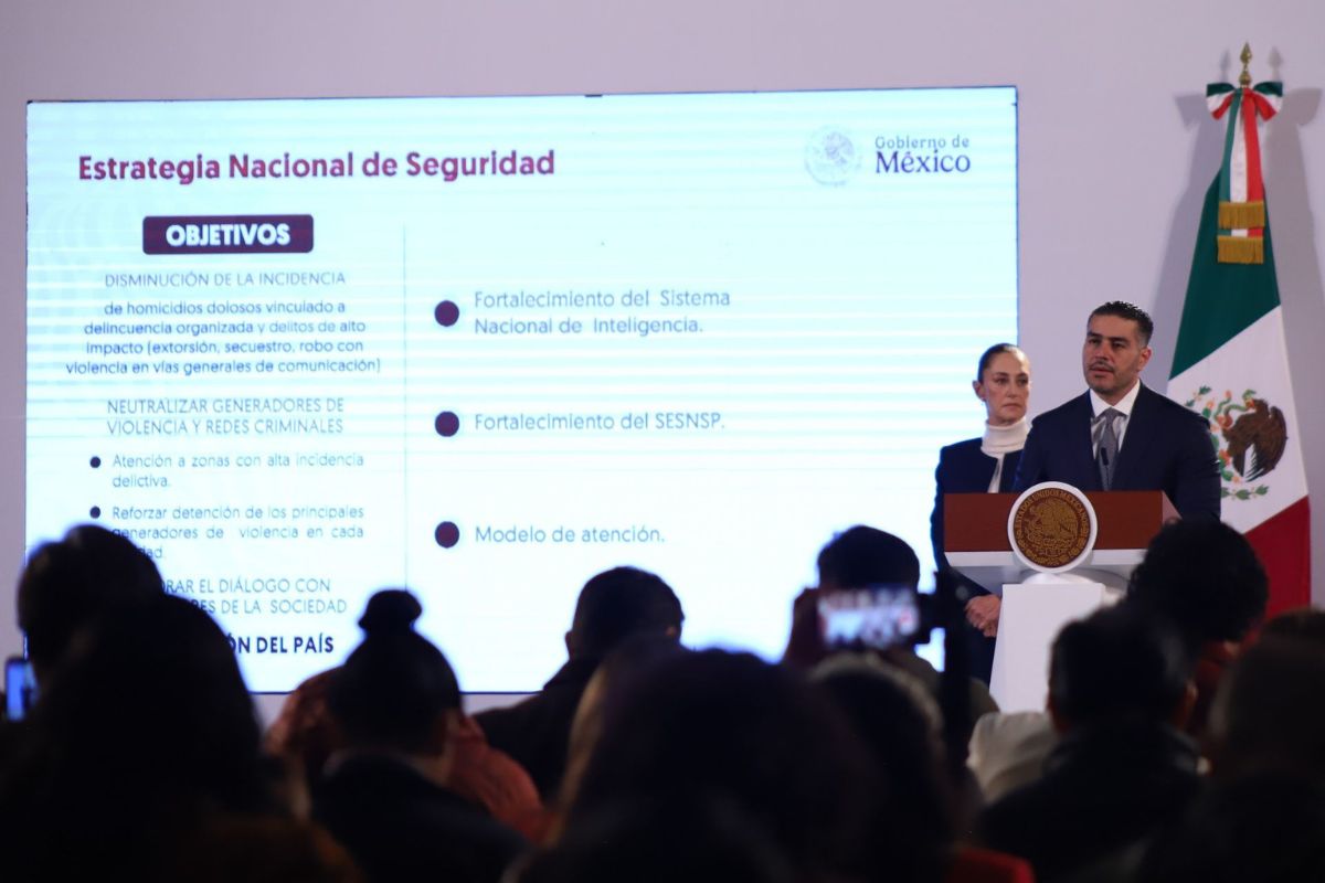 Omar García Harfuch presenta Estrategia Nacional de Seguridad