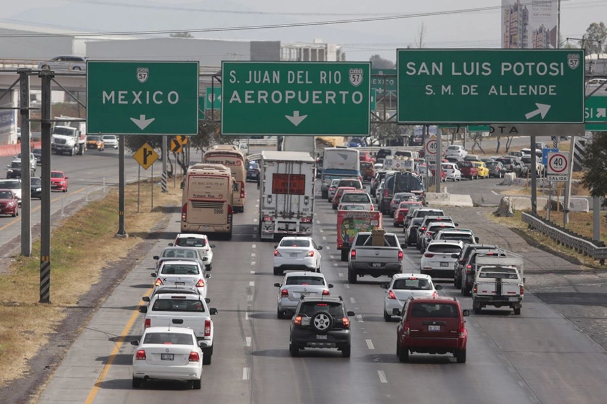 Continúa reducción de carriles sobre autopista México – Querétaro