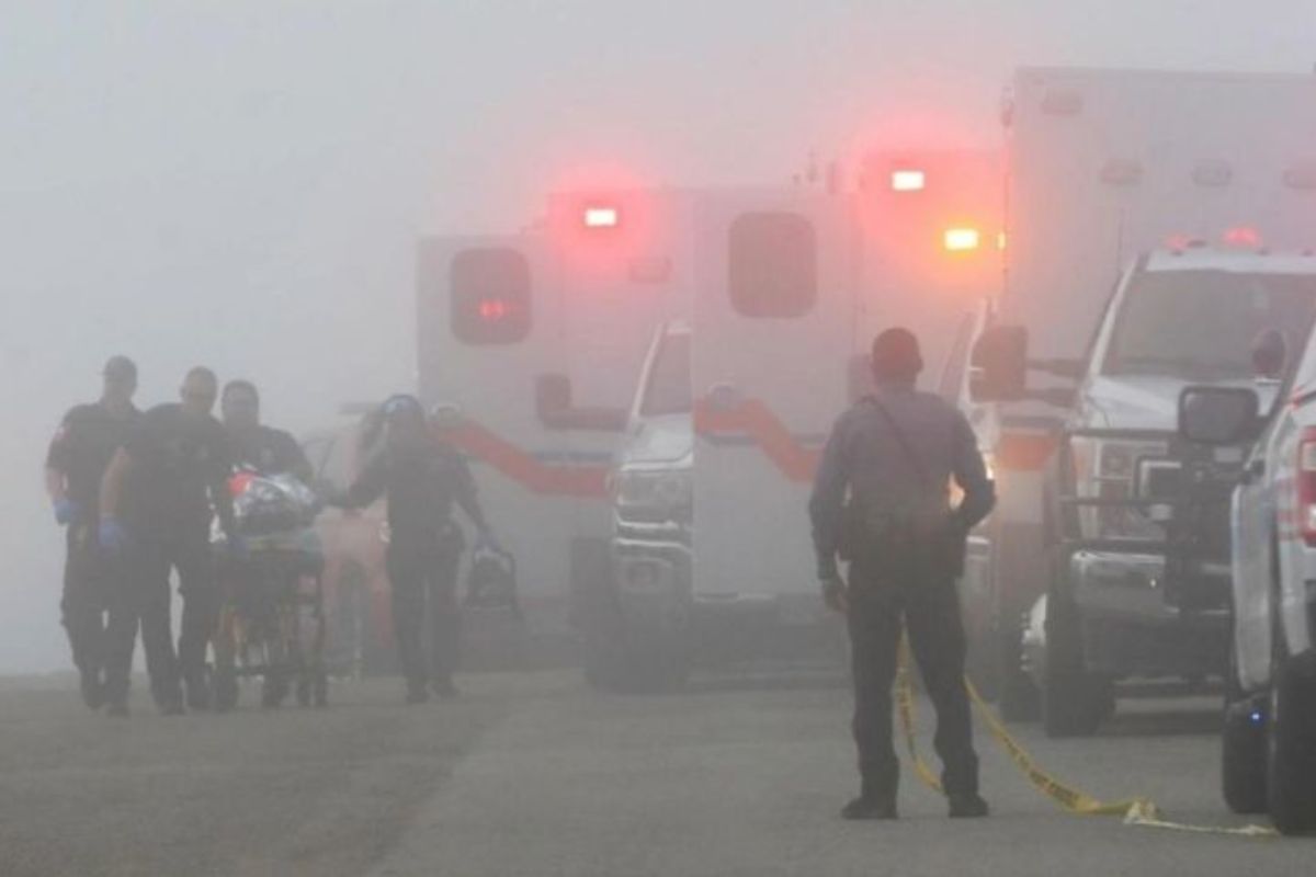 Un avion de la marine mexicaine s’écrase à Galveston, au Texas ; il y a 5 morts
